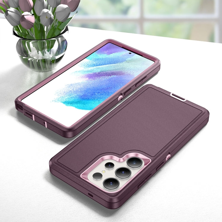 For Samsung Galaxy S25 Ultra 5G Life Waterproof Rugged Phone Case(Purple + Pink) by buy2fix