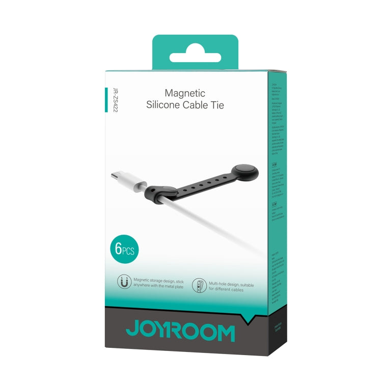 JOYROOM JR-ZS422 Magnetic Silicone Cable Tie Organizer(Black) - Cable Organizer by JOYROOM | Online Shopping UK | buy2fix