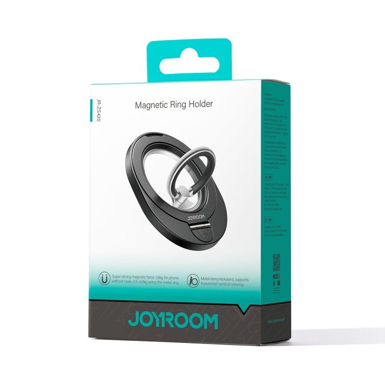 JOYROOM JR-ZS420 Rotatable Foldable Magnetic Mobile Phone Ring Holder(Black) - Ring Holder by JOYROOM | Online Shopping UK | buy2fix