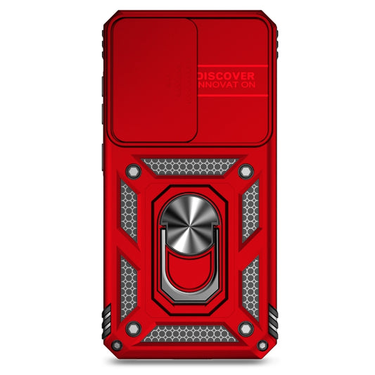 For Samsung Galaxy S25 5G Sliding Camshield Holder Phone Case(Red) by buy2fix