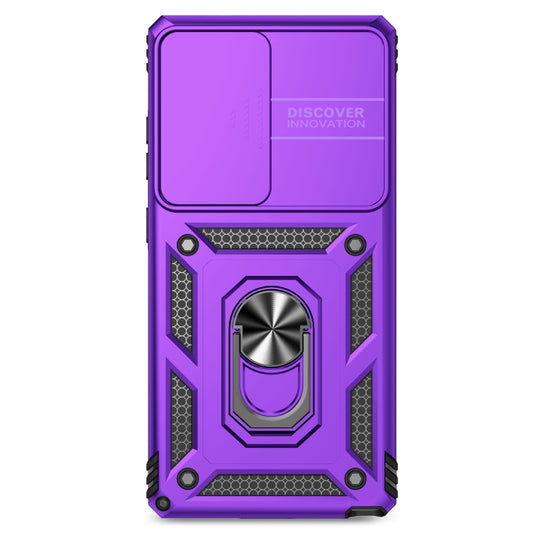 For Samsung Galaxy S25 Ultra 5G Sliding Camshield Holder Phone Case(Purple) by buy2fix
