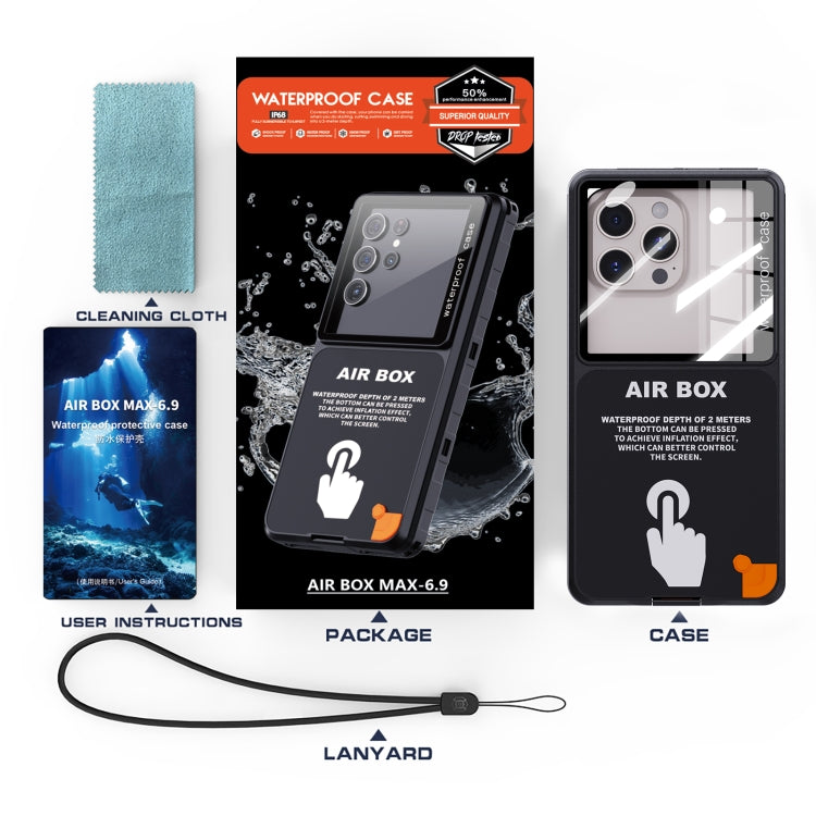 RedPepper Air Box Max 6.9 IP68 Waterproof Phone Case for 6.9 inch Phone(Black) - Waterproof Bag by RedPepper | Online Shopping UK | buy2fix