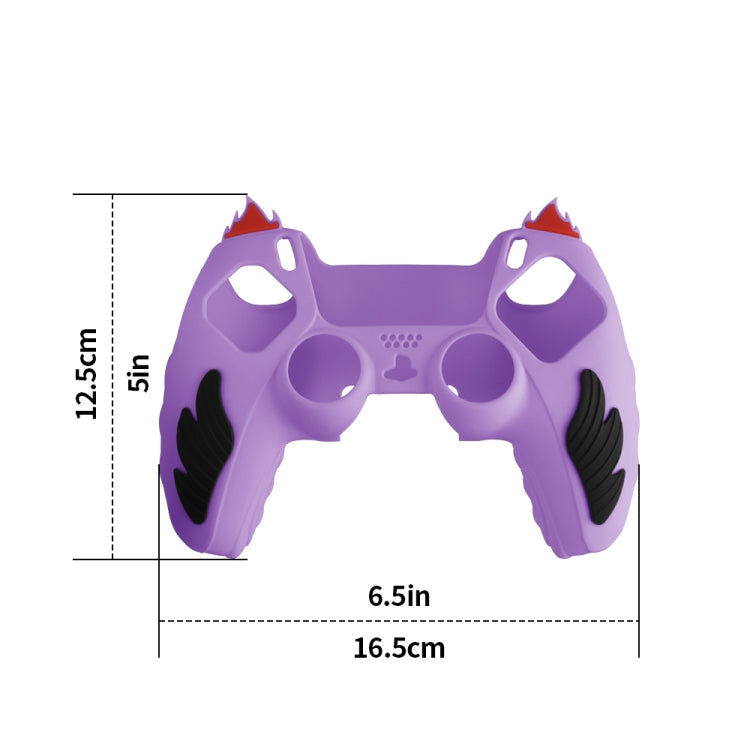 For Sony PS5 Flame Silicone Gamepad Protective Case(White) - Cases by buy2fix | Online Shopping UK | buy2fix