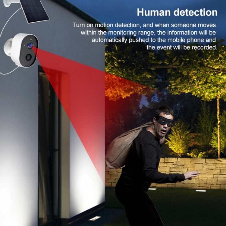 3MP Graffit Version Outdoor HD Solar Panel Wireless WiFi Surveillance Camera, Memory Card:32GB(EU Plug) - Wireless Camera by buy2fix | Online Shopping UK | buy2fix