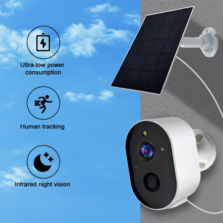 3MP Graffit Version Outdoor HD Solar Panel Wireless WiFi Surveillance Camera, Memory Card:32GB(US Plug) - Wireless Camera by buy2fix | Online Shopping UK | buy2fix