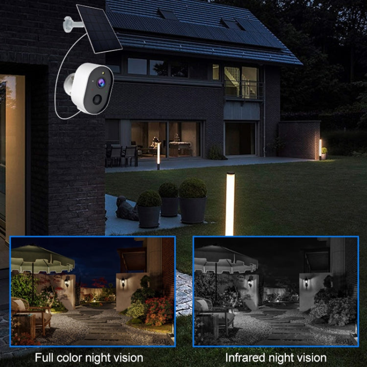 3MP Graffit Version Outdoor HD Solar Panel Wireless WiFi Surveillance Camera, Memory Card:32GB(US Plug) - Wireless Camera by buy2fix | Online Shopping UK | buy2fix