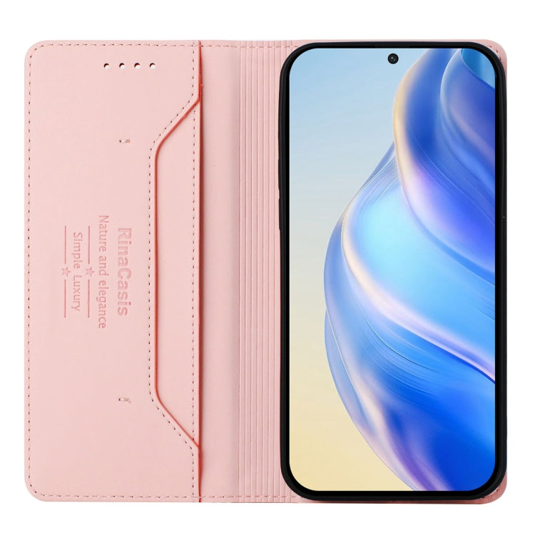 For Nothing CMF Phone 1 RC01 Dual-Folded Magnetic Suction RFID Leather Phone Case(Pink) - Nothing Cases by buy2fix | Online Shopping UK | buy2fix