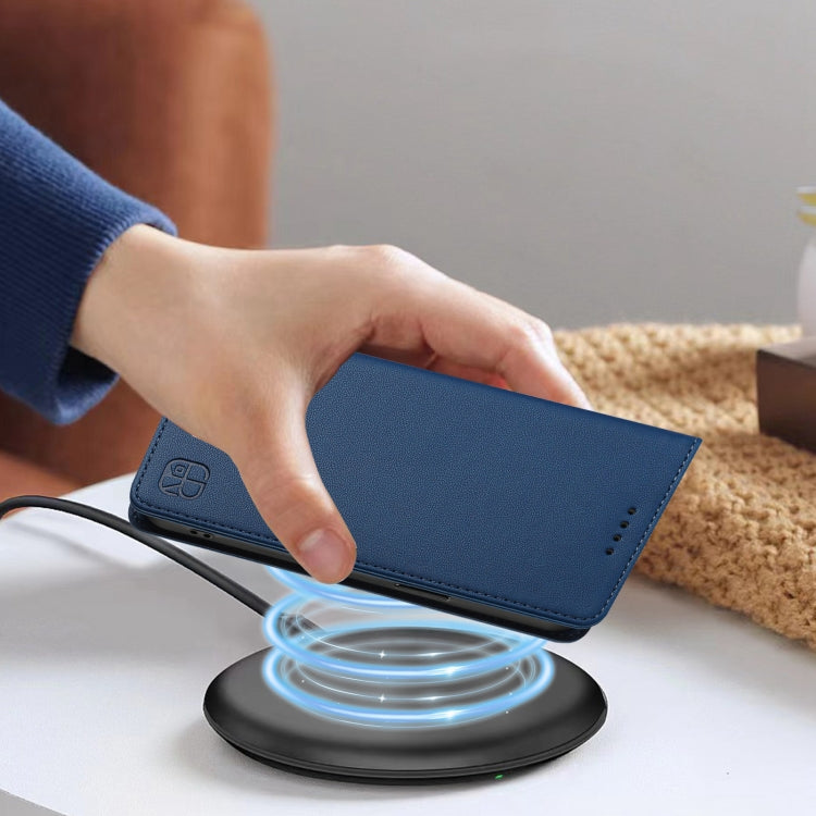 For Nothing CMF Phone 1 RC01 Dual-Folded Magnetic Suction RFID Leather Phone Case(Dark Blue) - Nothing Cases by buy2fix | Online Shopping UK | buy2fix