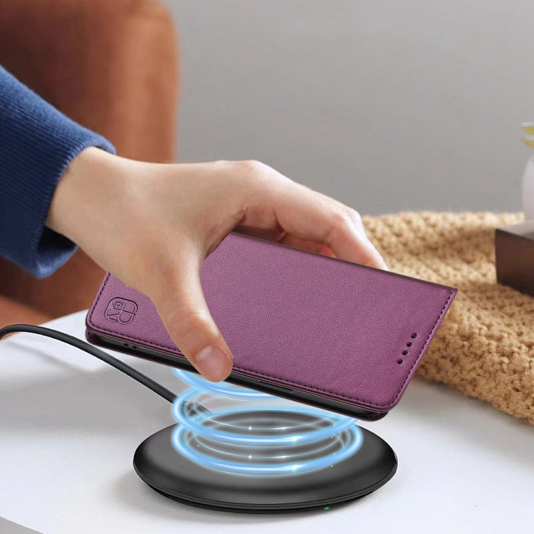 For Nothing CMF Phone 1 RC01 Dual-Folded Magnetic Suction RFID Leather Phone Case(Violet) - Nothing Cases by buy2fix | Online Shopping UK | buy2fix