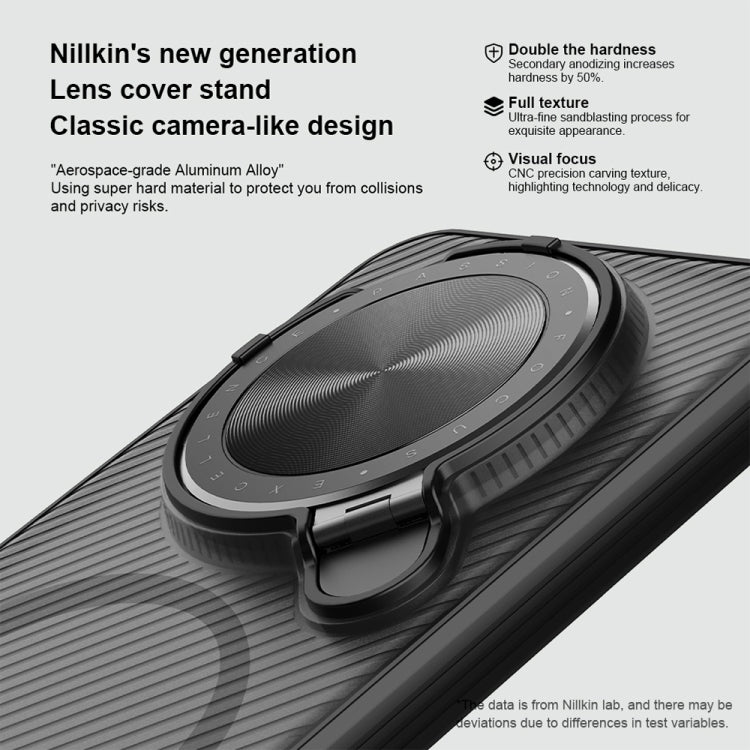 For Huawei Mate 70 NILLKIN CamShield Prop MagSafe Magnetic Translucent PC Phone Case(Black) - Huawei Cases by NILLKIN | Online Shopping UK | buy2fix