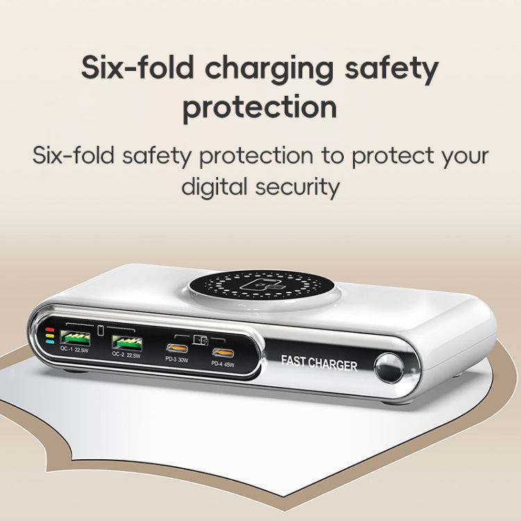 F9A 6 in 1 72W Multifunctional Smart Charger with LED Ambient Light, Plug:AU Plug - Multifunction Charger by buy2fix | Online Shopping UK | buy2fix