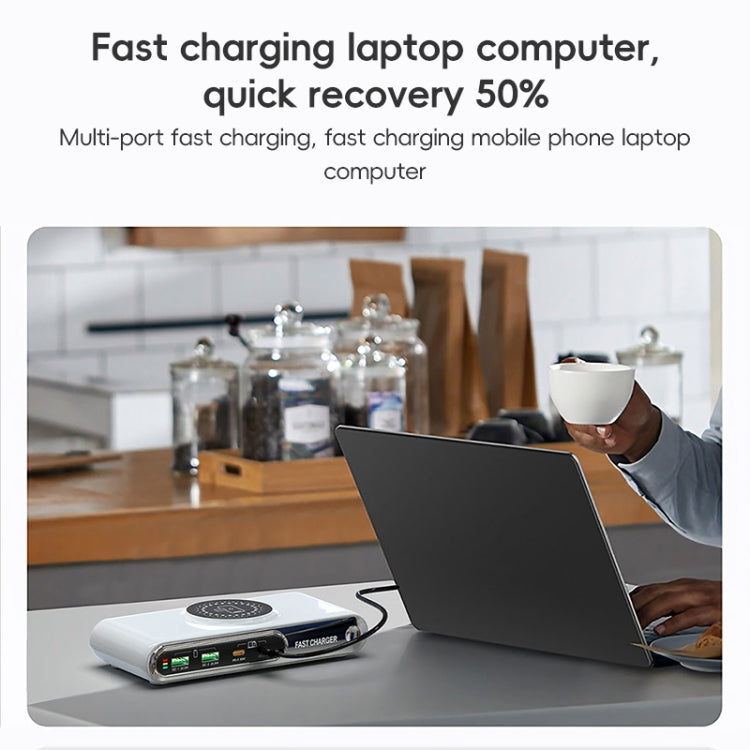 F9A 6 in 1 72W Multifunctional Smart Charger with LED Ambient Light, Plug:AU Plug - Multifunction Charger by buy2fix | Online Shopping UK | buy2fix