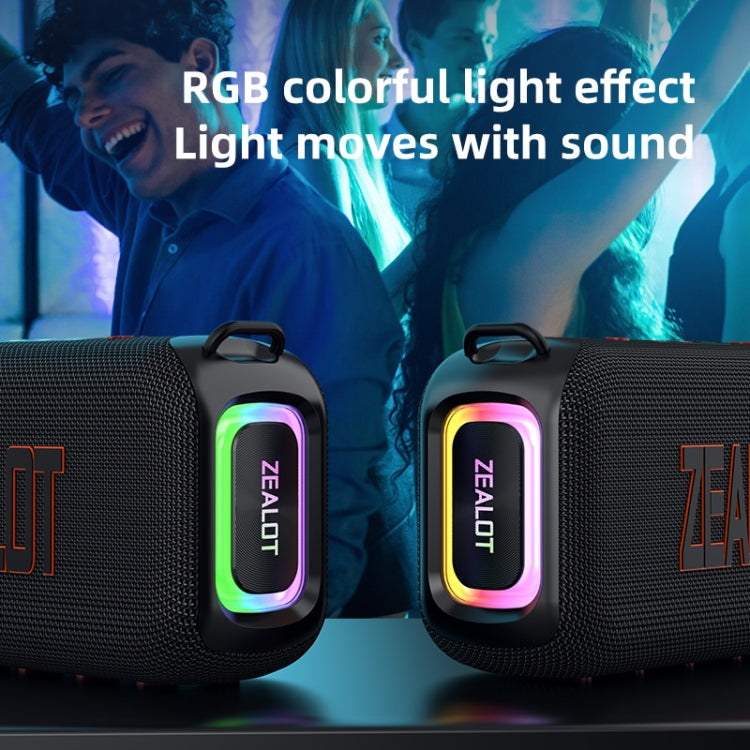 Zealot S85M 50W Outdoor Portable Bluetooth Speaker with Dual Microphones(Black) - Waterproof Speaker by ZEALOT | Online Shopping UK | buy2fix