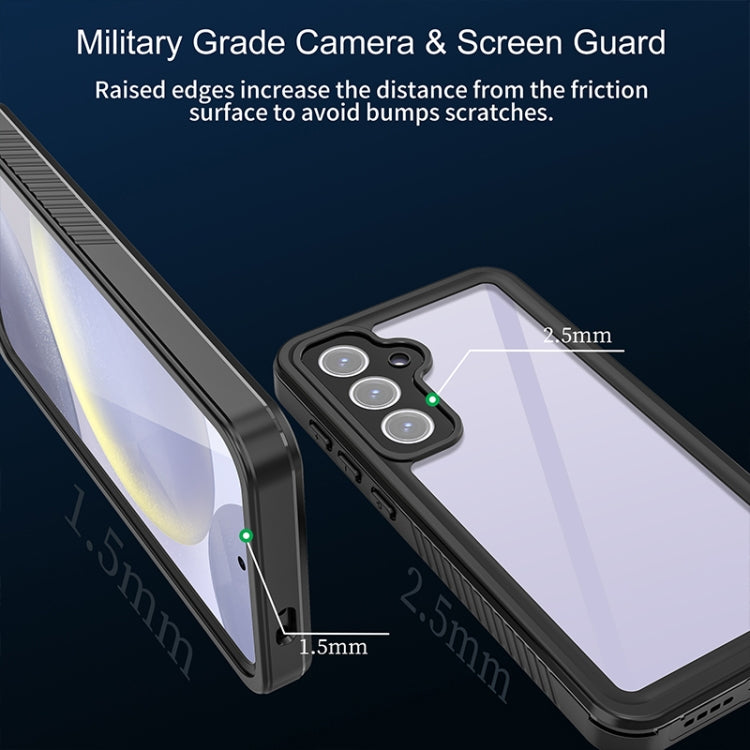 For Samsung Galaxy S24 FE 5G RedPepper Shockproof IP68 Waterproof PC Hybrid TPU Phone Case(Black) - Galaxy S24 FE 5G Cases by RedPepper | Online Shopping UK | buy2fix