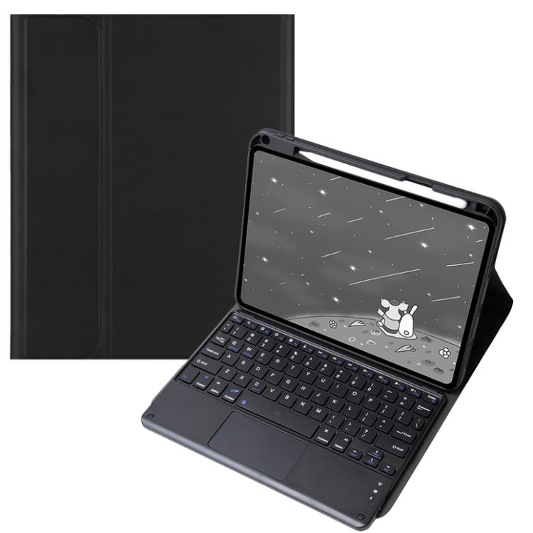 For OPPO Pad 3 / Pad 2 Candy Color Bluetooth Keyboard Leather Case,Square Keys with Touchpad(Black) - Others Keyboard by buy2fix | Online Shopping UK | buy2fix