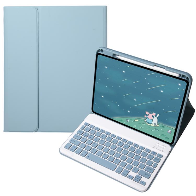 For OPPO Pad 3 / Pad 2 Candy Color Bluetooth Keyboard Leather Case, Square Keys(Misty Blue) - Others Keyboard by buy2fix | Online Shopping UK | buy2fix