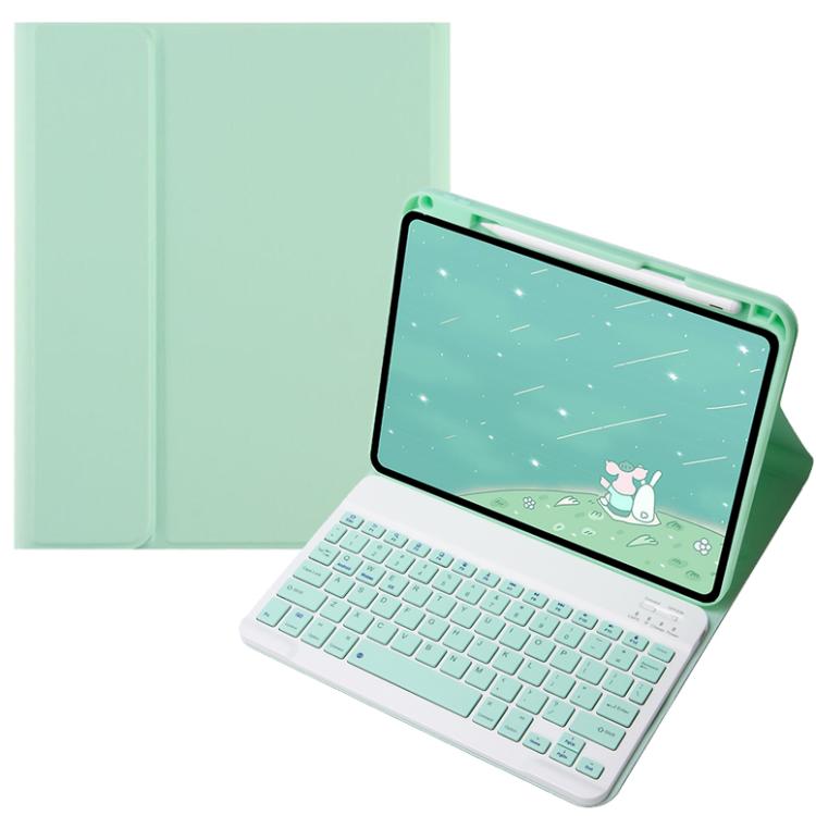 For OPPO Pad 3 / Pad 2 Candy Color Bluetooth Keyboard Leather Case, Square Keys(Light Green) - Others Keyboard by buy2fix | Online Shopping UK | buy2fix