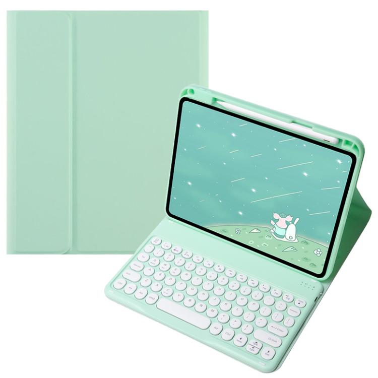 For OPPO Pad 3 / Pad 2 Candy Color Bluetooth Keyboard Leather Case, Round Key(Light Green) - OPPO Keyboard by buy2fix | Online Shopping UK | buy2fix
