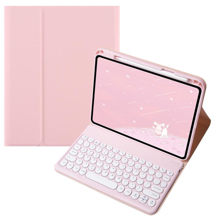 For OPPO Pad 3 / Pad 2 Candy Color Bluetooth Keyboard Leather Case, Round Key(Pink) - Others Keyboard by buy2fix | Online Shopping UK | buy2fix