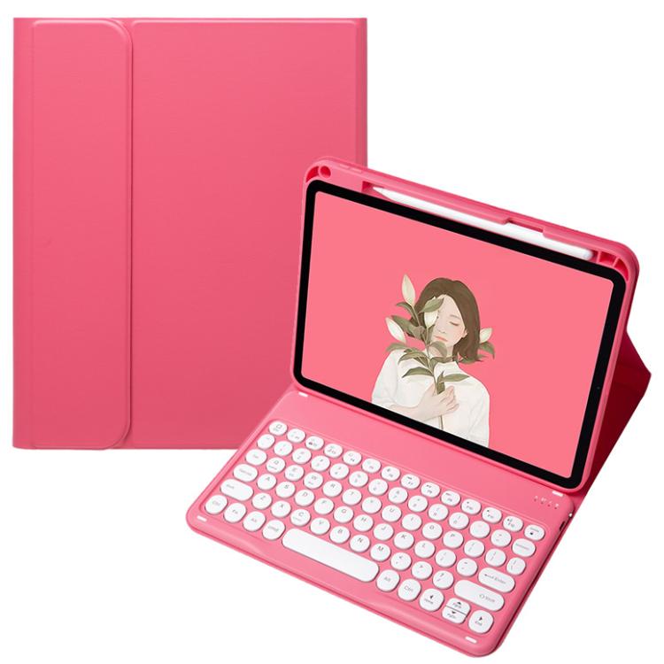For OPPO Pad 3 / Pad 2 Candy Color Bluetooth Keyboard Leather Case, Round Key(Red) - Others Keyboard by buy2fix | Online Shopping UK | buy2fix