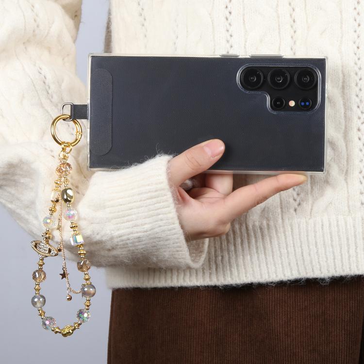 Tassels Diamond Chain Phone Anti-lost Short Lanyard(Silver) - Lanyards & Wrist Straps by buy2fix | Online Shopping UK | buy2fix