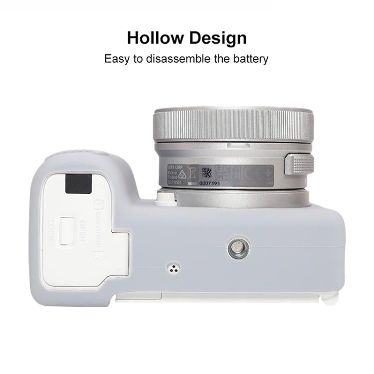 For Sony ZV-E10 II / ZV-E10M2 Glossy Soft Silicone Protective Case(Grey) - Protective Case by buy2fix | Online Shopping UK | buy2fix