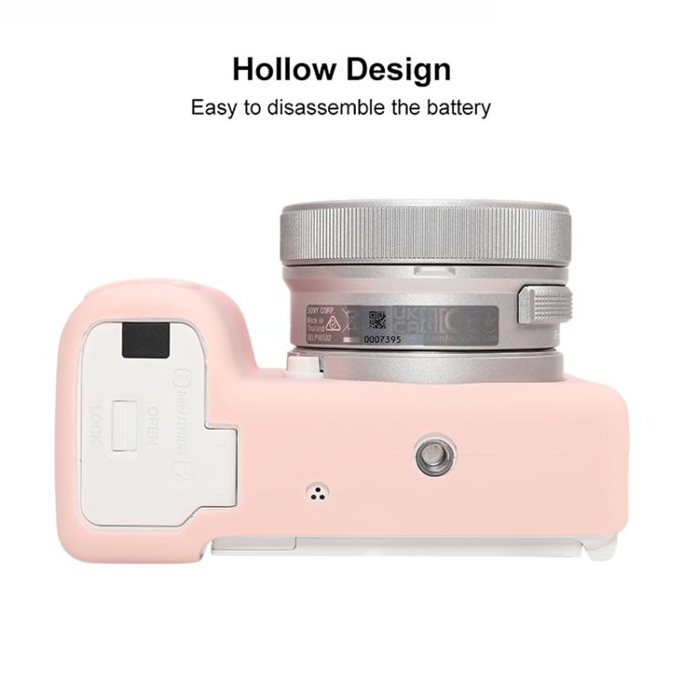 For Sony ZV-E10 II / ZV-E10M2 Glossy Soft Silicone Protective Case(Sweet Smoke Pink) - Protective Case by buy2fix | Online Shopping UK | buy2fix