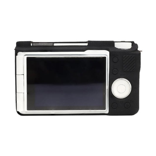 For Sony ZV-E10 II / ZV-E10M2 Litchi Texture Soft Silicone Protective Case(Black) - Protective Case by buy2fix | Online Shopping UK | buy2fix