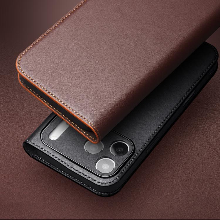 For iPhone 17 Pro QIALINO Classic Gen2 Genuine Leather Phone Case(Brown) - iPhone 17 Pro Cases by QIALINO | Online Shopping UK | buy2fix