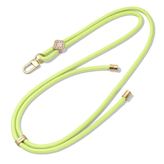 DUX DUCIS Garden Series Begonia Pattern Adjustable Crossbody Phone Lanyard(Green Yellow) - Lanyards & Wrist Straps by DUX DUCIS | Online Shopping UK | buy2fix