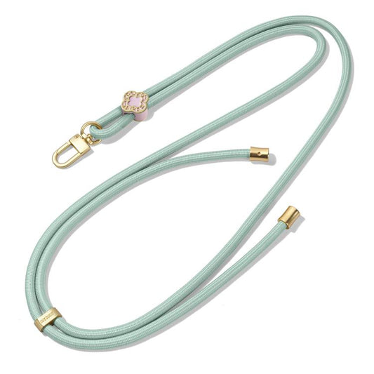 DUX DUCIS Garden Series Begonia Pattern Adjustable Crossbody Phone Lanyard(Light Green) - Lanyards & Wrist Straps by DUX DUCIS | Online Shopping UK | buy2fix