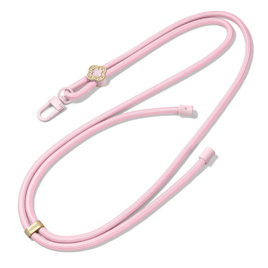 DUX DUCIS Garden Series Begonia Pattern Adjustable Crossbody Phone Lanyard(Light Pink) - Lanyards & Wrist Straps by DUX DUCIS | Online Shopping UK | buy2fix