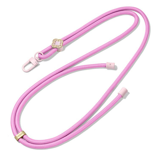 DUX DUCIS Garden Series Begonia Pattern Adjustable Crossbody Phone Lanyard(Pink) - Lanyards & Wrist Straps by DUX DUCIS | Online Shopping UK | buy2fix