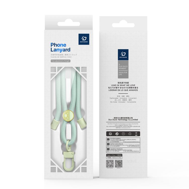 DUX DUCIS Garden Series Tile Pattern Adjustable Crossbody Phone Lanyard(Light Green) - Lanyards & Wrist Straps by DUX DUCIS | Online Shopping UK | buy2fix