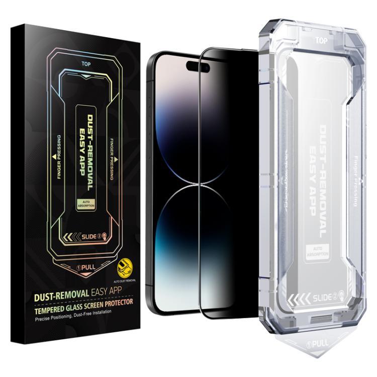 For iPhone 14 Pro Max Easy Install Privacy Tempered Glass Film - iPhone 14 Pro Max Tempered Glass by buy2fix | Online Shopping UK | buy2fix