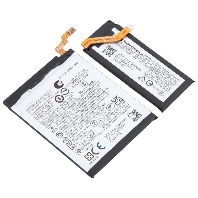 For Motorola Razr 50 Ultra QR30/QR10 2832mAh/998mAh Battery Replacement - For Motorola by buy2fix | Online Shopping UK | buy2fix