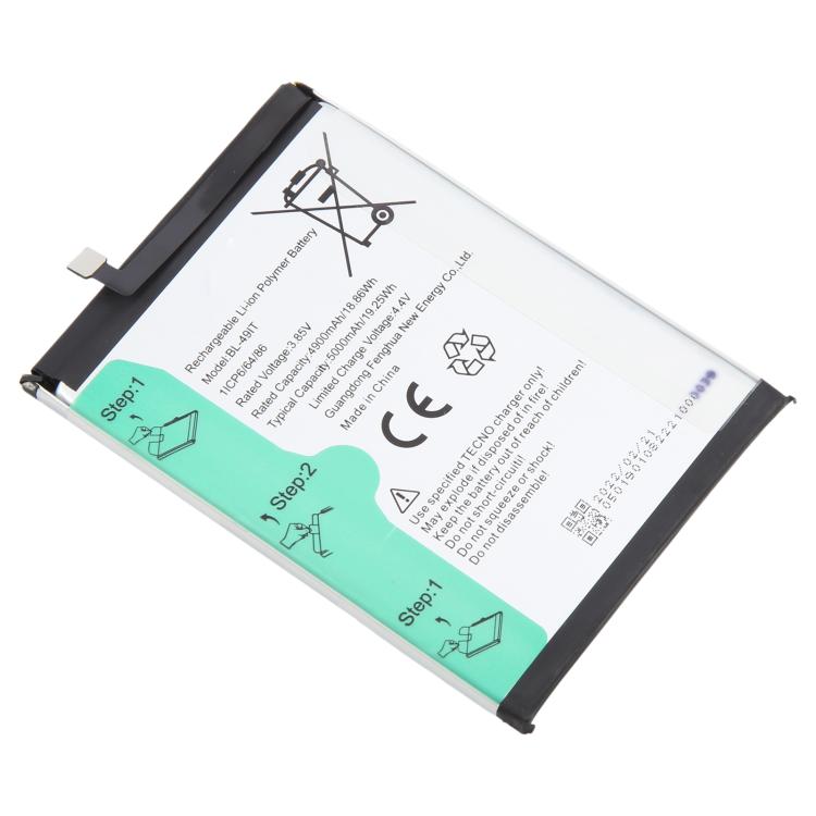 For Infinix Smart HD 2021 X612B X612 BL-49IT 5000mAh Battery Replacement - Others by buy2fix | Online Shopping UK | buy2fix