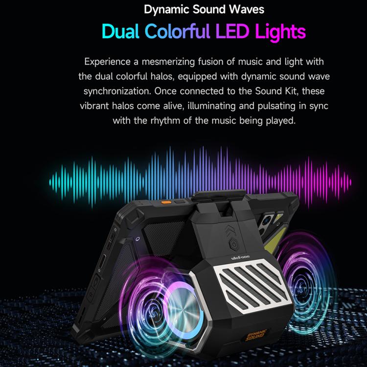 Ulefone Portable Holder Wireless Bluetooth Speaker for Ulefone Armor Pad 4 / 4 Ultra(Black) - Desktop Speaker by Ulefone | Online Shopping UK | buy2fix