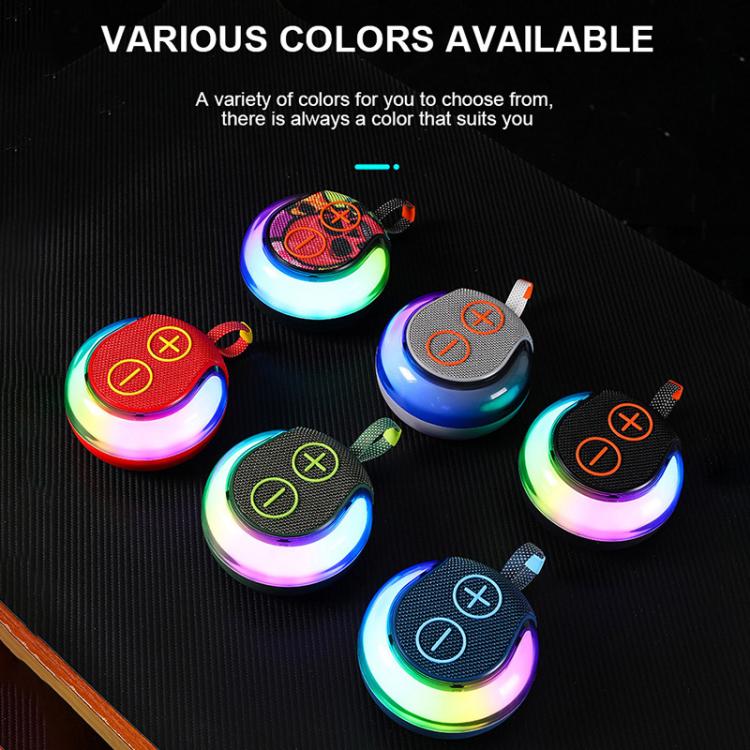 Portable Outdoor RGB Light Bluetooth Speaker Desktop Subwoofer(Grey) - Desktop Speaker by buy2fix | Online Shopping UK | buy2fix