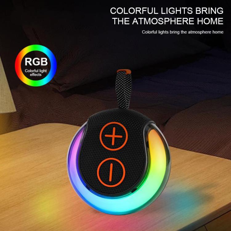 Portable Outdoor RGB Light Bluetooth Speaker Desktop Subwoofer(Grey) - Desktop Speaker by buy2fix | Online Shopping UK | buy2fix
