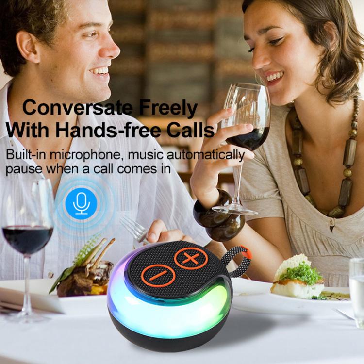 Portable Outdoor RGB Light Bluetooth Speaker Desktop Subwoofer(Grey) - Desktop Speaker by buy2fix | Online Shopping UK | buy2fix
