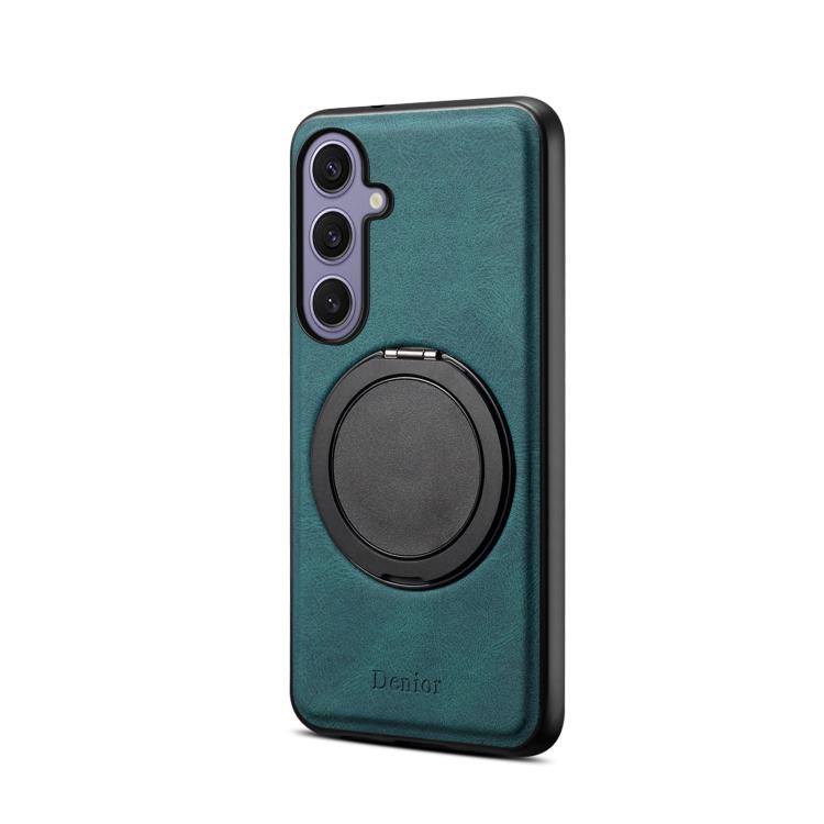 For Samsung Galaxy S24+ 5G Denior A14 Skin Feel Rotating Holder MagSafe Phone Case(Blue) - Galaxy S24+ 5G Cases by Denior | Online Shopping UK | buy2fix