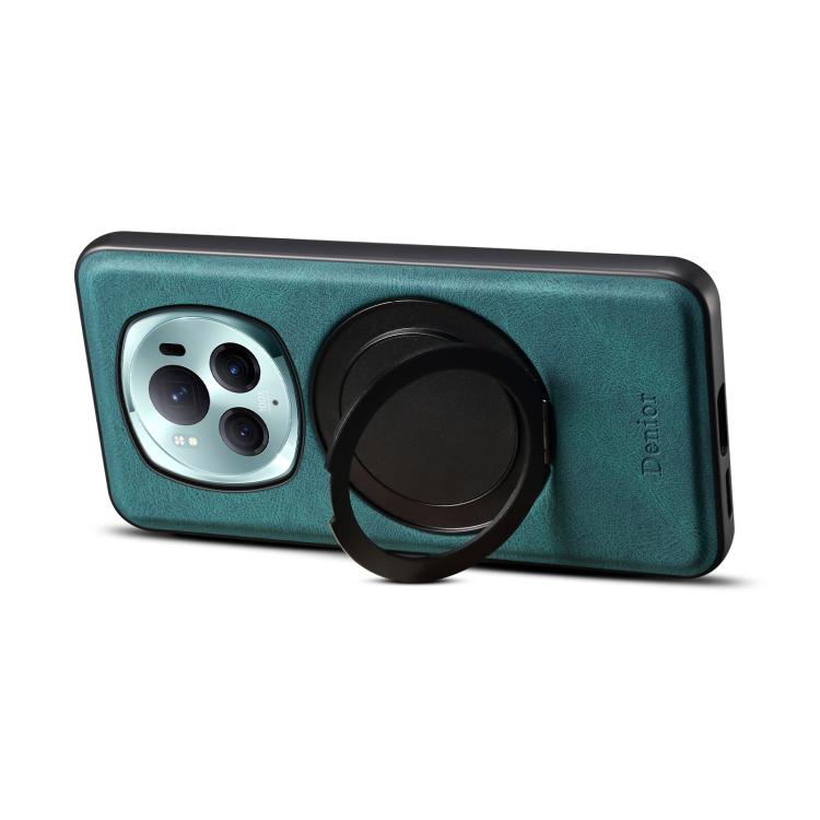 For Honor Magic6 Pro Denior A14 Skin Feel Rotating Holder MagSafe Phone Case(Blue) - Honor Cases by Denior | Online Shopping UK | buy2fix