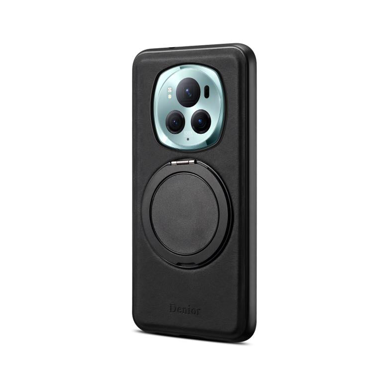 For Honor Magic6 Pro Denior A14 Skin Feel Rotating Holder MagSafe Phone Case(Black) - Honor Cases by Denior | Online Shopping UK | buy2fix