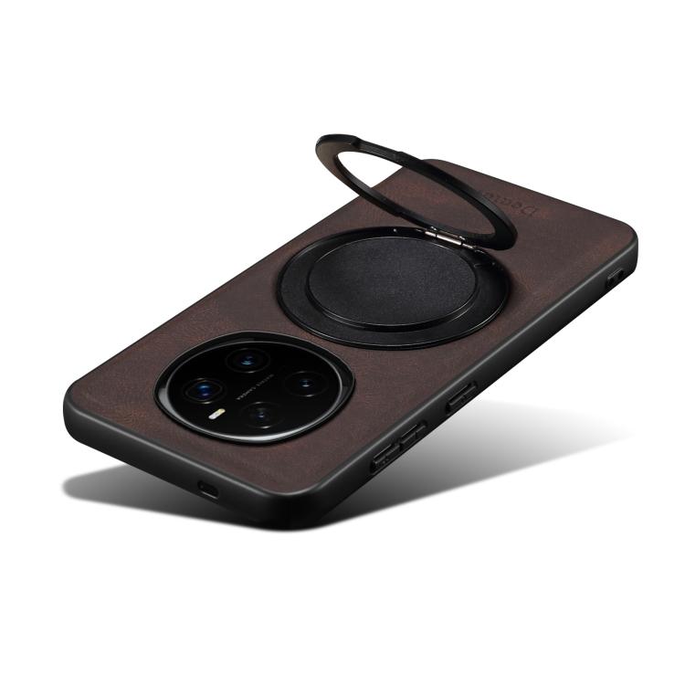 For Honor Magic7 Pro Denior A14 Skin Feel Rotating Holder MagSafe Phone Case(Brown) - Honor Cases by Denior | Online Shopping UK | buy2fix