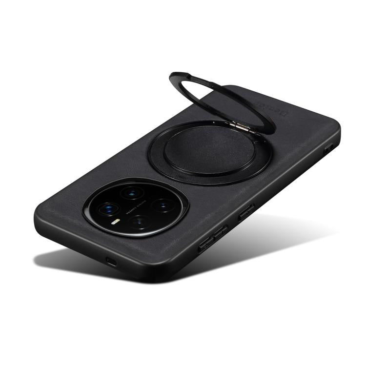 For Honor Magic7 Pro Denior A14 Skin Feel Rotating Holder MagSafe Phone Case(Black) - Honor Cases by Denior | Online Shopping UK | buy2fix
