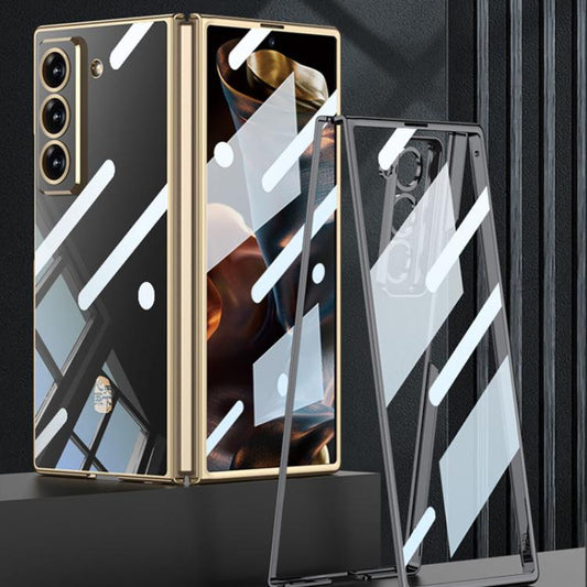 For Samsung Galaxy Z Fold6 Slim GKK Integrated Electroplating Phantom Full Coverage Phone Case(Black) - Galaxy Phone Cases by GKK | Online Shopping UK | buy2fix
