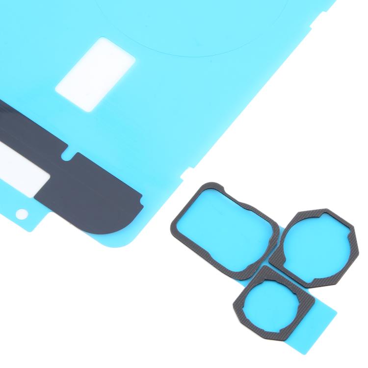 For iPhone 16 Pro Max 10pcs Back Cover Heat Sink Black Sticker with Back Camera Sponge Pads - by buy2fix | Online Shopping UK | buy2fix