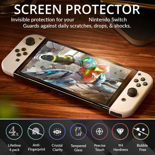 For Nintendo Switch 2.5D High Aluminum Tempered Glass Screen Protector - Tempered Glass by buy2fix | Online Shopping UK | buy2fix