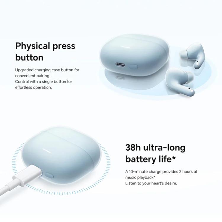 Xiaomi Redmi Buds 6 Lite Dual Microphone AI Call Wireless Bluetooth Earphone(Blue) - Bluetooth Earphone by Xiaomi | Online Shopping UK | buy2fix